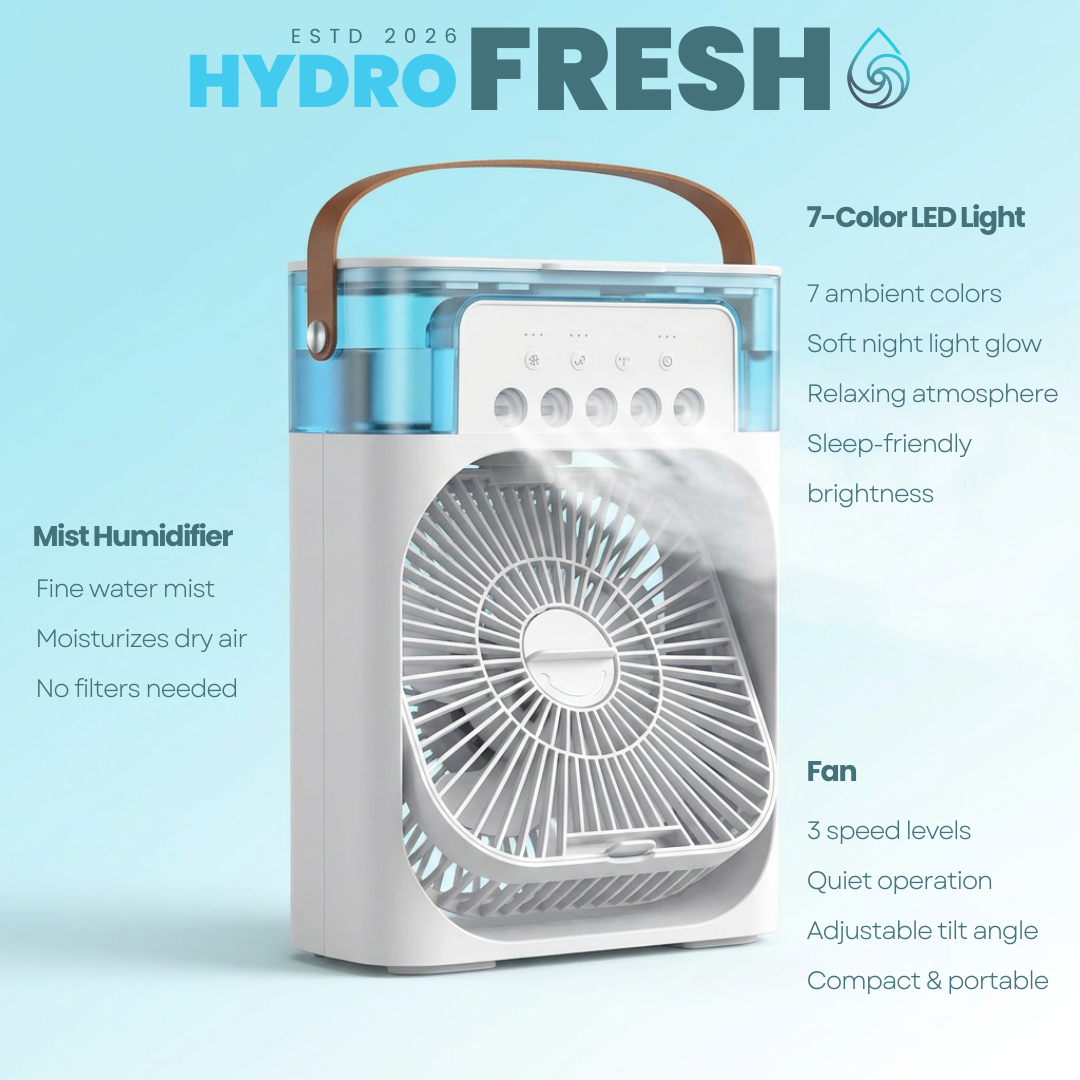 Desktop Air Cooler Fan & Humidifier
