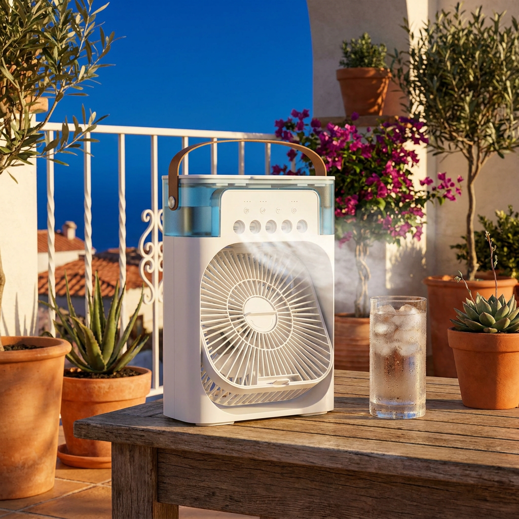 Desktop Air Cooler Fan & Humidifier